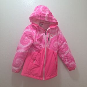Hurley Vibrant Pink Swirl Hooded Jacket